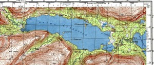Сейдозеро, топографическая карта, размеры: 1600 × 683 